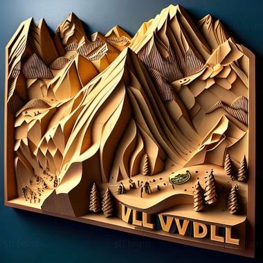 3D model Lonely Mountains Downhill game (STL)